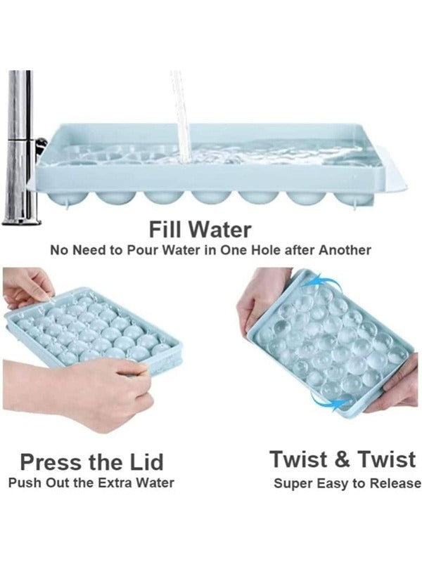 Plastic Ice Cube Mold With Cover