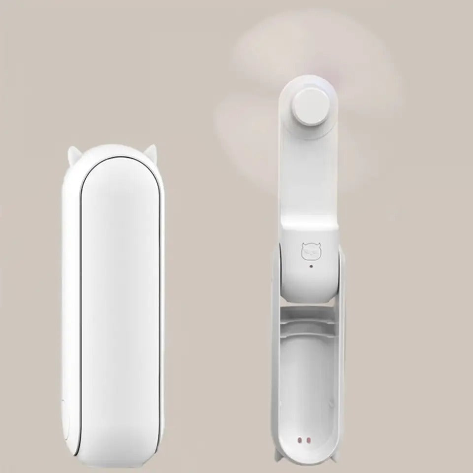 Rechargeable Mini Hand Fan With Power Bank