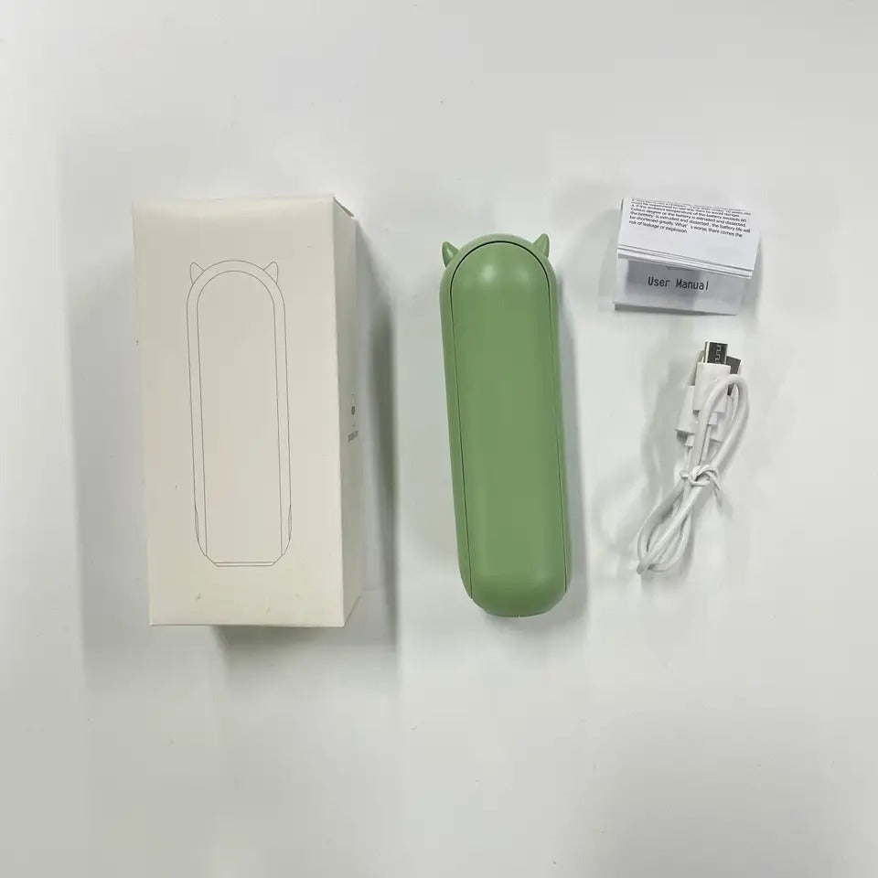 Rechargeable Mini Hand Fan With Power Bank