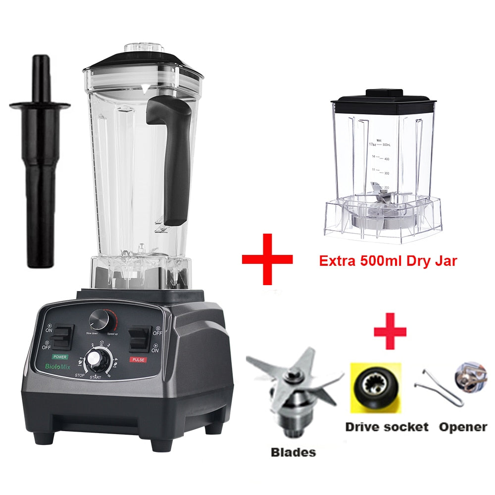 BioloMix 3HP 2200W Heavy Duty Commercial Grade Blender and Juice Mixer