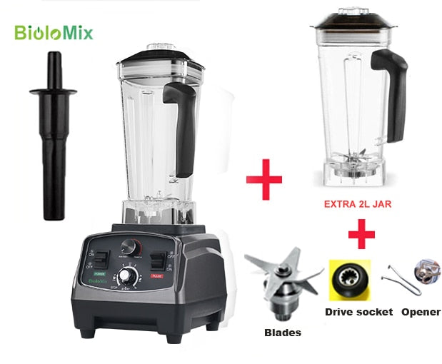BioloMix 3HP 2200W Heavy Duty Commercial Grade Blender and Juice Mixer