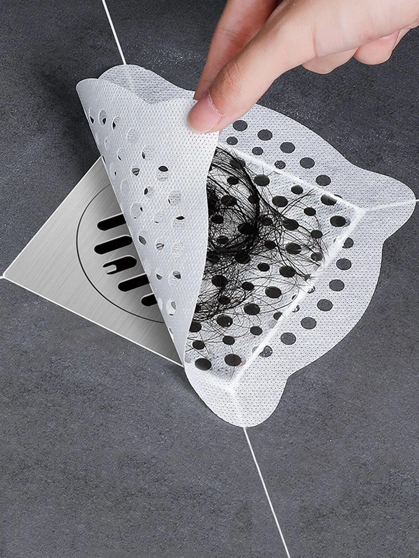 10pcs Disposable Floor Drain Sticker.