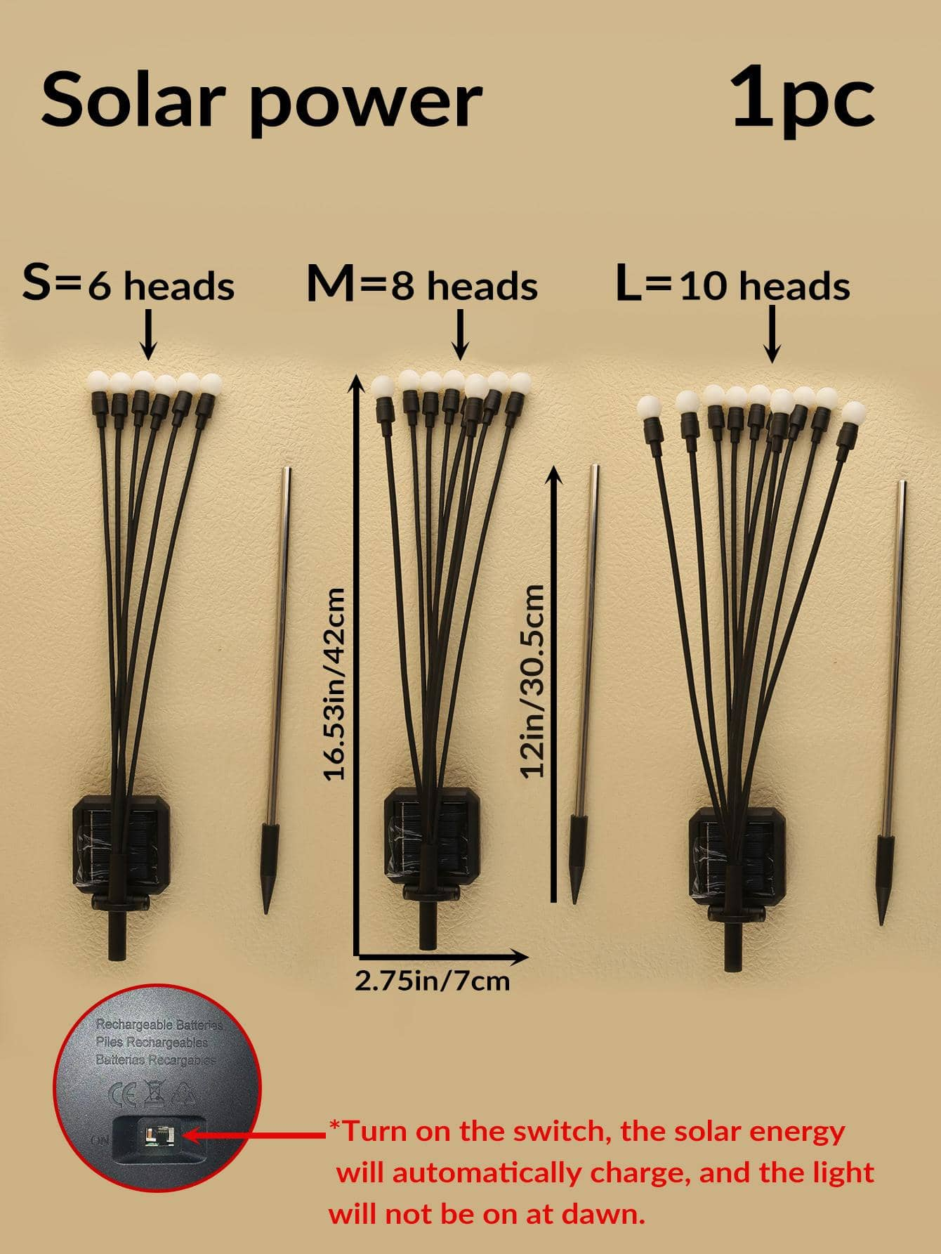 Led Solar Lawn Lamp