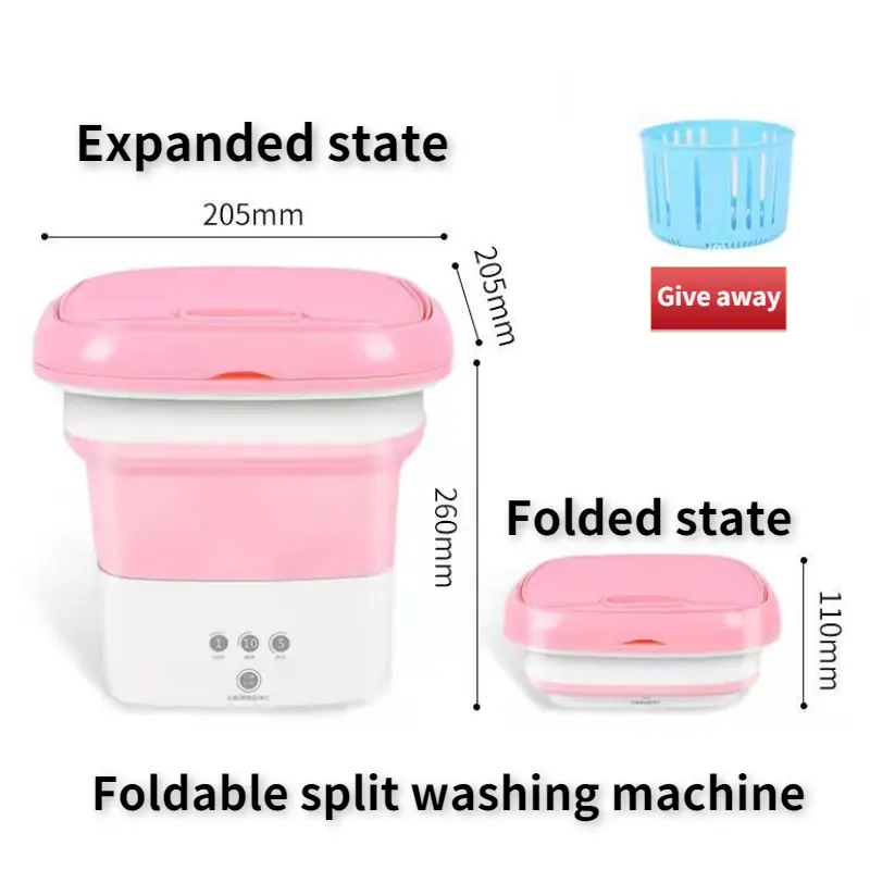 Silicone Electric Mini Foldable Washing Machine