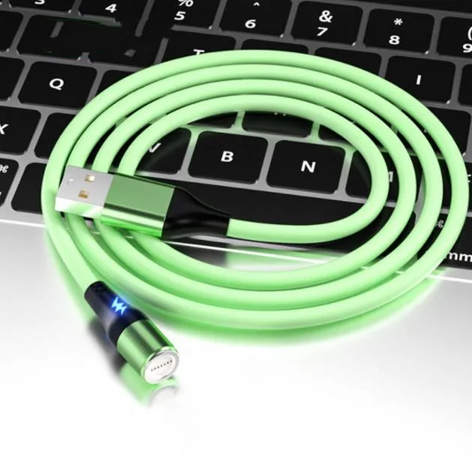 LED Magnetic Cable Micro USB, Type C, IOS.