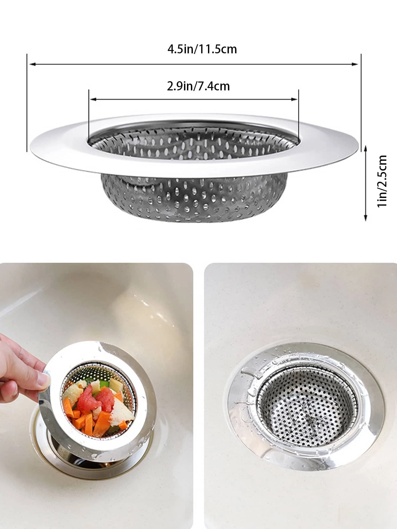 Stainless Steel Sink Drain Filter,Kitchen Sink Strainer