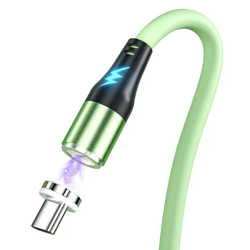 LED Magnetic Cable Micro USB, Type C, IOS.